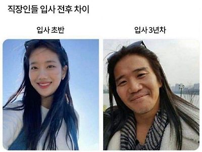 직장인 입사 전후