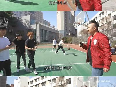 모교가서 농구동아리 대표랑 내기뜬 유희관 근황 ㄷㄷ....jpg