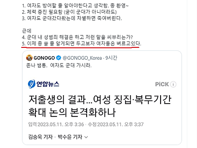 총 쓸 날만 벼르고 있다는 트페미