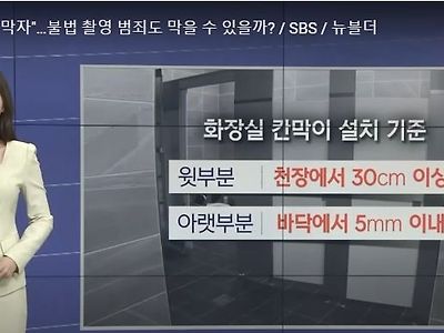 "화장실 문틈 막자"…불법 촬영 범죄도 막을 수 있을까?