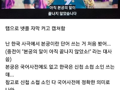 tvn 슈룹 본궁 논란