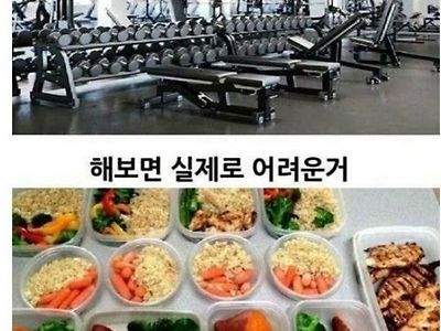 살뺄때 의외로 운동보다 더 어려운것