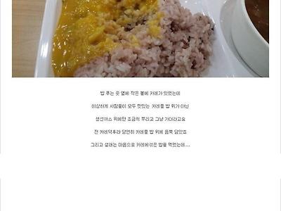 사람들이 희한하게 맛있는 카레를 안먹더라구요