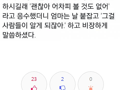 가슴 파인 옷을 입은 딸을 본 어머니의 걱정