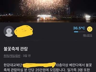 불꽃축제를 앞둔 당근마켓 상황.jpg
