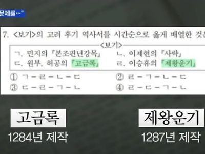 한국사 지엽적인 문제에 대해 한마디 하는 강사