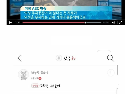 한국의 여성전용주차장 미국 뉴스 보도