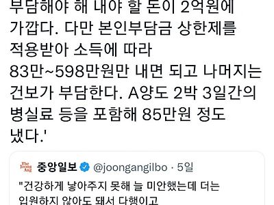 한국 의료보험의 위엄