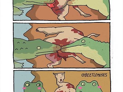 식사 중 이루어진 입맞춤