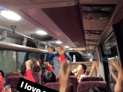 어제 경기끝나고 국가대표팀 버스상황