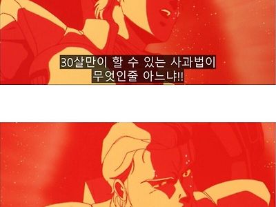 나이 30살만이 할 수 있는 사과법