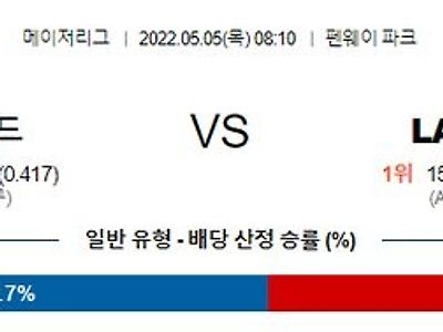 【MLB】 5월5일 보스턴 vs LA에인절스