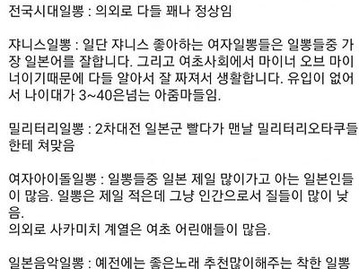 일뽕 경력 15년이 분석한 종류별 일뽕 정리