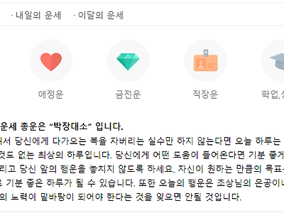 포텐 간 손흥민 운세 보고 돌려본 운세