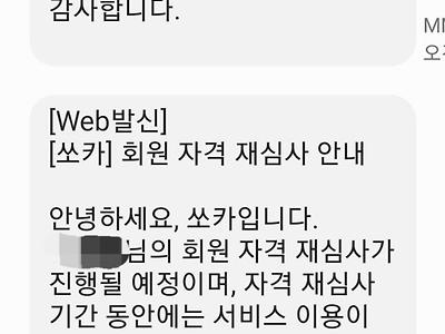 쏘카 아반떼N 영구정지