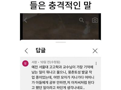 서울대 고고학과 교수가 들은 충격적인 말