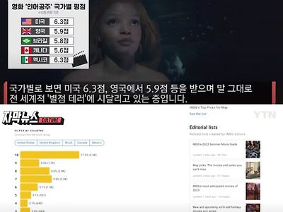 미국에서 호평이 좋은 인어공주