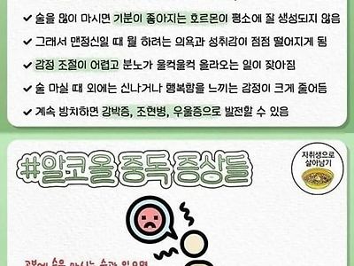 이제는 정말 그만 마셔야할때