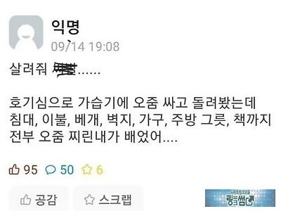 오줌 싼 대학생의 최후