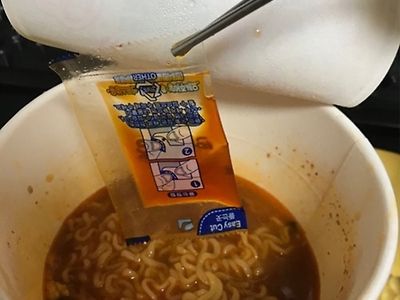 간만에 참깨라면 먹어보고 맛이 변했다