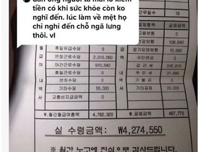 베트남 외노자 월급 인증