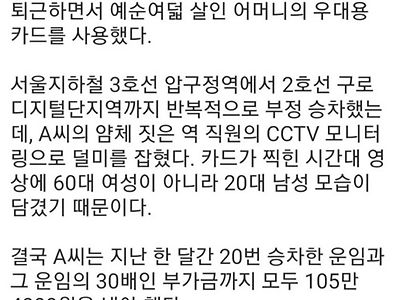 지하철 공짜로 타는 법