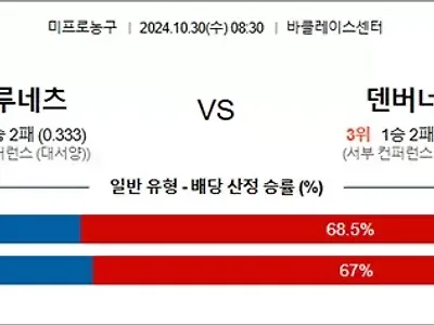 10월 30일 NBA 4경기