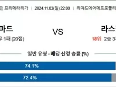 11월 03-04일 라리가 4경기