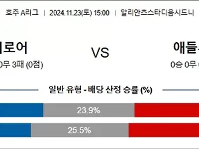 11월 23일 A리그 2경기