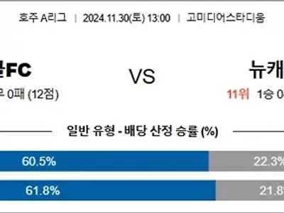 11월 30일 호주 A리그 3경기