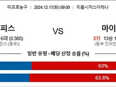 12월 17일 NBA 6경기