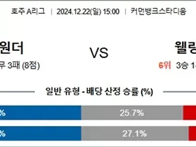 12월 22일 호주A리그 웨스원더 웰링피닉