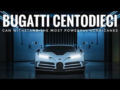 Bugatti Centodieci successfully completes wind tunnel tests