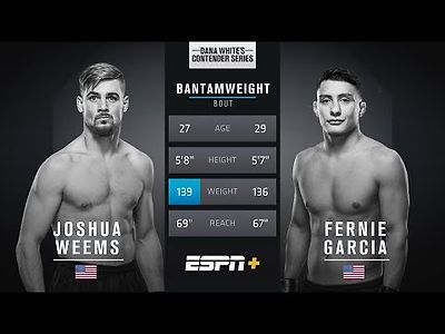 유에프씨 Fernie Garcia Makes Quick Work of Joshua Weems to Earn …