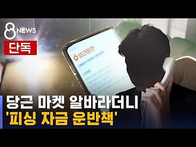 당근 마켓 알바라더니…'피싱 자금 운반책'