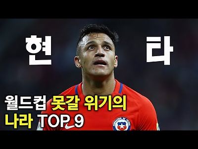 2022 월드컵 진출 확률이 낮은 나라들 TOP 9