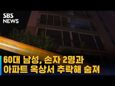 60대 남성, 손자 2명과 아파트 옥상서 추락해 숨져