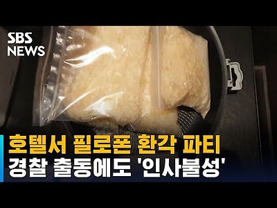 호텔서 필로폰 환각 파티…경찰 출동에도 '인사불성'