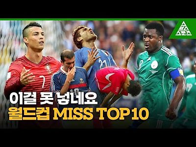 브라질 월드컵 '이걸 못 넣네요' 월드컵 MISS TOP10