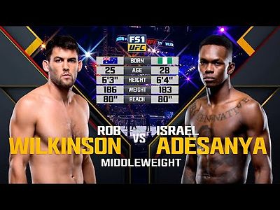 유에프씨 UFC Debut: Israel Adesanya vs Rob Wilkinson | Free Figh…