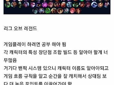 안하는 사람은 절대 안한다는 게임