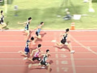 '한국 역대 5위 기록' 김시온, 개인 최고 0.18초 단축...남자 100m 10초20 우승