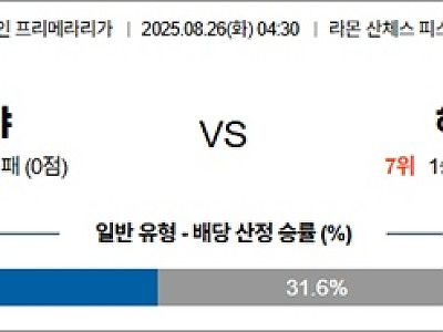 8월 26일 라리가 세비야 vs 헤타페