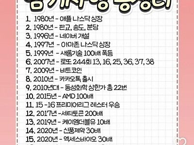 시간여행 가능하면 무조건 외우고 간다