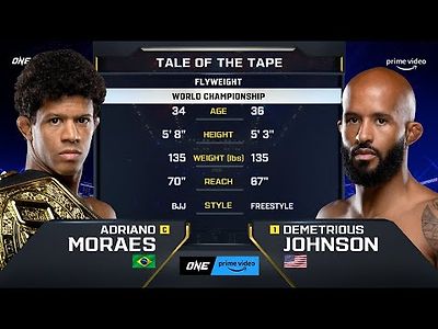 ONE 격투기 Adriano Moraes vs. Demetrious Johnson