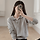 유유알 uur lepre button collar knit (cloud-gray) 택포 3.9 (새상품)