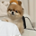 주인 불러도 안 쳐다 보니까 어깨에 기대는 댕댕이.gif