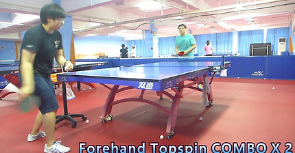 [LHTT #2_Chinese Coach Lesson] Forehand Topspin Combo X 2