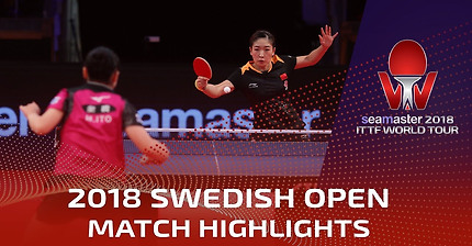Liu Shiwen vs Mima Ito | 2018 ITTF Swedish Open Highlights (1/4)