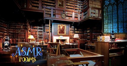 Harry Potter ASMR - Hogwarts Library - HD ambient sound white noise - Cinemagraphs